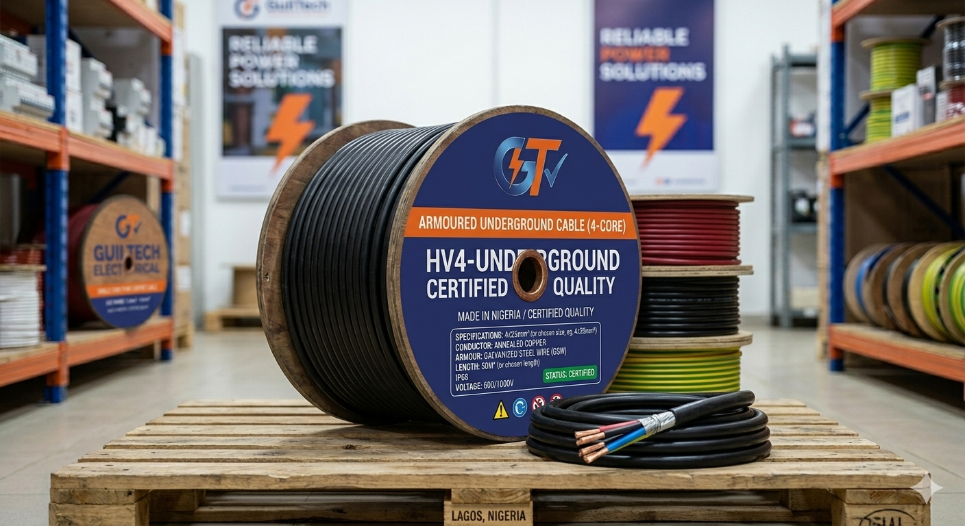 Armoured Underground Cable (4-Core)